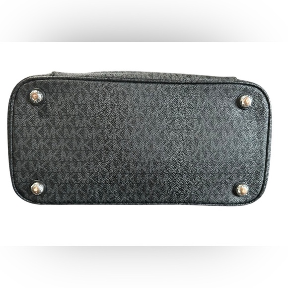 Michael Kors Jet Set Tote Signature Monogram Handbag MK Logo Shoulder Bag Purse - Picture 9 of 16